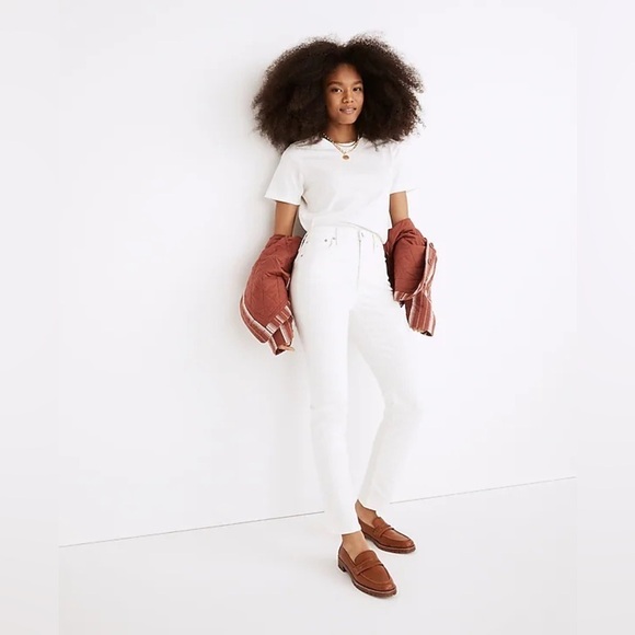 MADEWELL The Perfect Vintage Jean In White - Picture 3 of 7